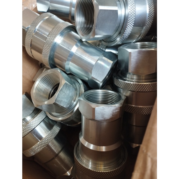 ✅Original Coupler Hidrolik / Quick Hydraulic 1.1/4 Bsp Diskon