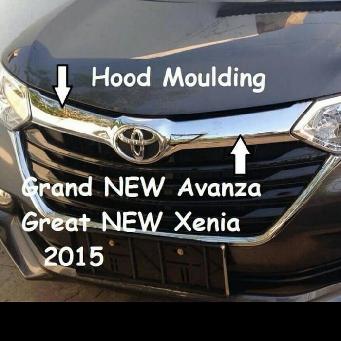 ✅Original Paket Hood Molding Lis Gril Bawa Lis Kaca Samping Grand Avanza 2017 Diskon