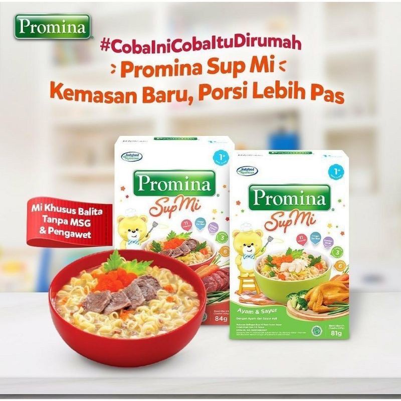 

PROMINA SUP MIE - MAKANAN PENDAMPING - UNTUK 1y +