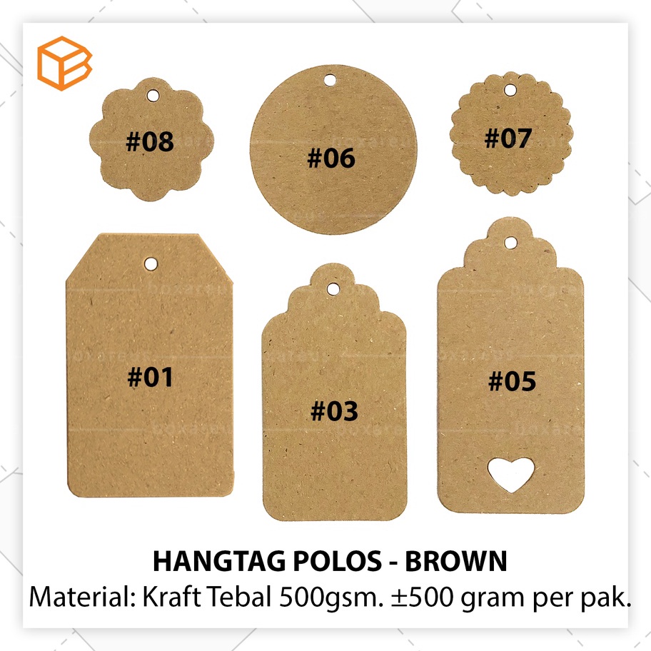 

Limited Hangtag Kraft, Hang Tag, Label Harga, Label Baju - HTK