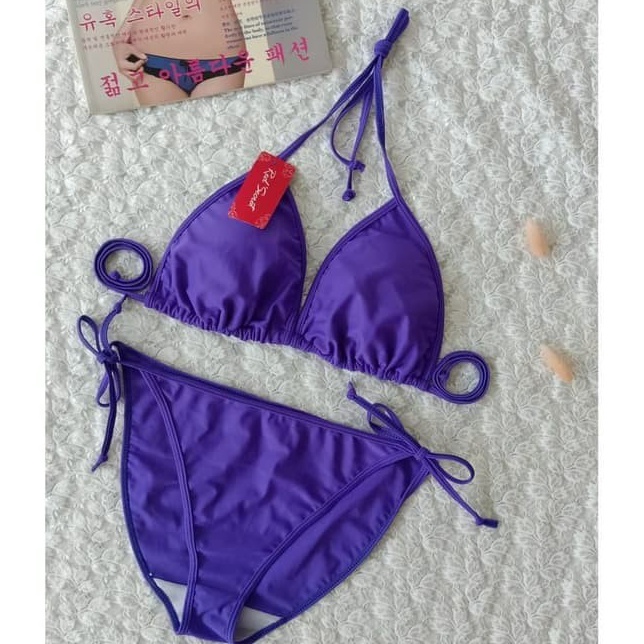 Cod - bikini set bra tali ikat baju renang swimwear wanita B3301 Miliki