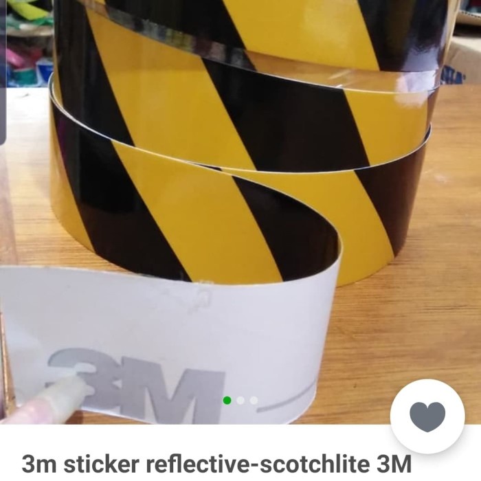 

✨Sale Stikers 3M Scotch Lite 610 Yellow Black 2×45M Bisa Gojek