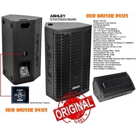 Speaker Pasif 12 Inch Ashley Tw12p Tw 12p Tw12 p Original Ashley