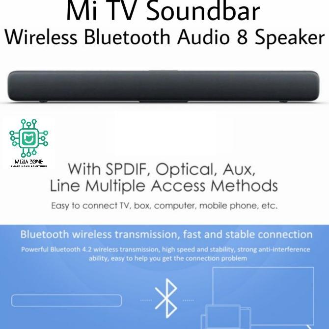 Xiaomi Mi Soundbar Wireless Bluetooth Audio 8 Speaker Sound Bar xiaomi