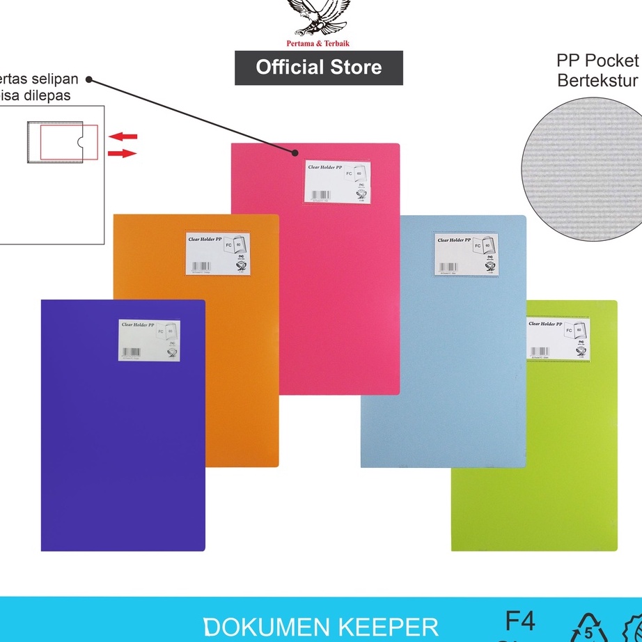 

✔ EAGLE Dokumen Keeper F4 (FOLIO) 60 Pocket / Map Dokumen / Clear Holder / Document Keeper / Display Book E 320