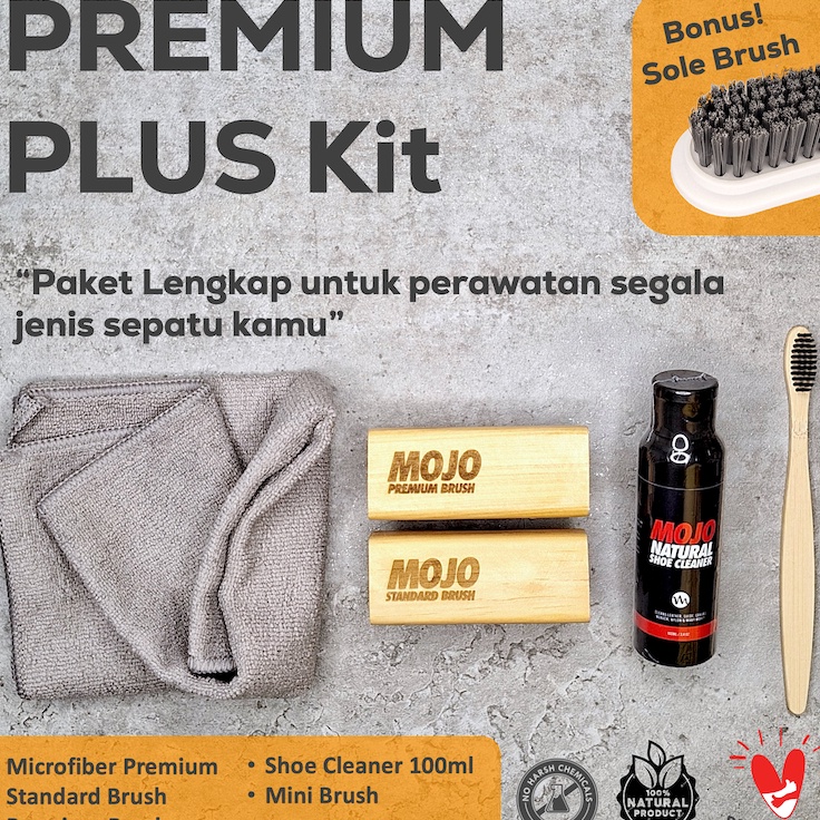 ☎F16✈✈ Various Kit - MOJO Shoe Cleaner | Sabun Cuci Sepatu | Cairan Pembersih | Essential Plus | Foa