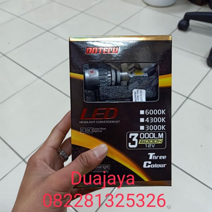 ✨New Lampu Mobil - Turbo Led Dotech D3 3Warna Hb4/9006 1Set Bisa Gojek