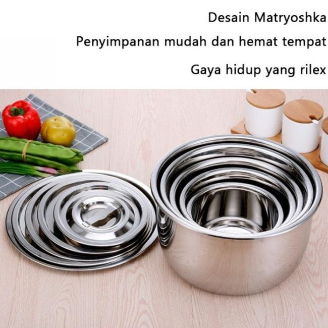 Bmw Panci Set Stainless Steel Stock Pot Panci India Sup+ Tutup