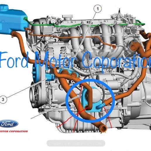Oil cooler Ford Fiesta / ecosport matic original Ford Motor Genuine Parts