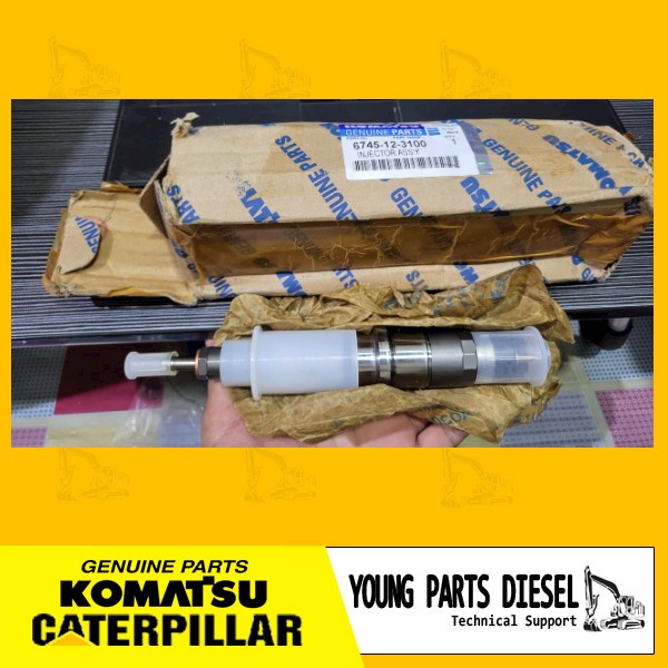 ✨Original 6745-12-3100 Injector Assy Genuine Part Komatsu Diskon
