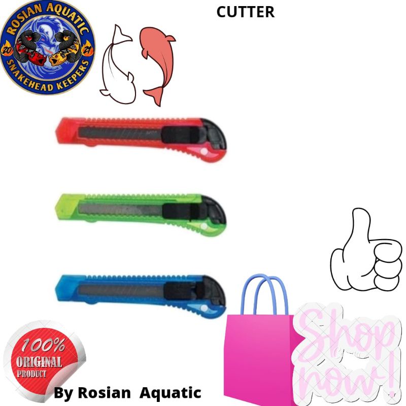 

1 pcs pisau cutter piso cutter cutter kater besar pemotong Dus ATK
