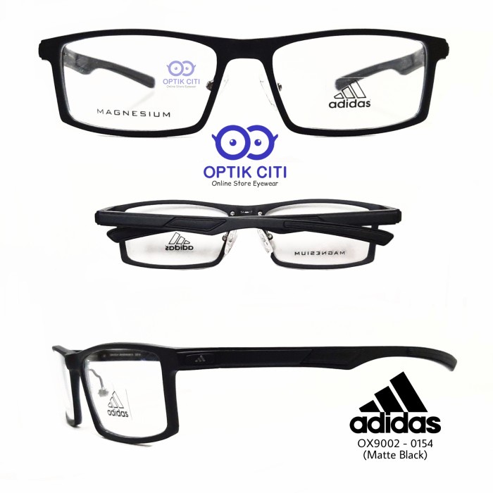 [Baru] Frame Kacamata Pria Sporty Adidas Breadbox Rx 9002 Grade Original Terbaru
