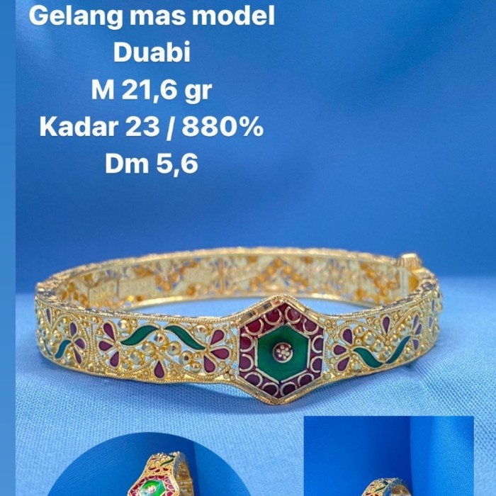 ✨Sale Gelang Emas Kroncong Model Warna Kadar 875 Berkualitas