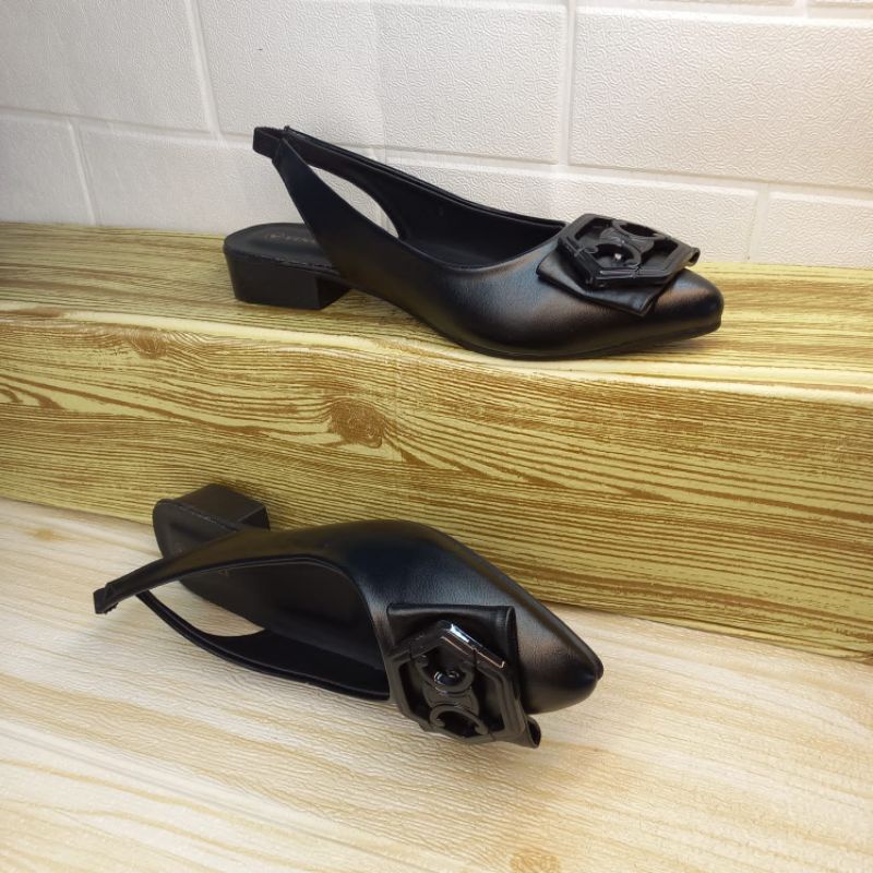 sepatu pansus wanita karet belakang