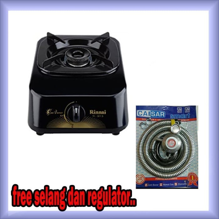 [Ori] Free Selang Gas Kompor Gas Rinnai Satu Tungku Ri 301 Fre Selang Terbaru