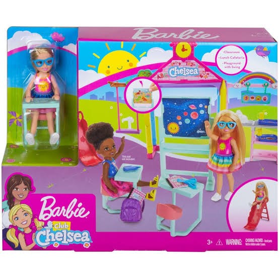 ✅New Ori Barbie Club Chelsea School Playset - Mainan Boneka Aksesoris Barbie Diskon
