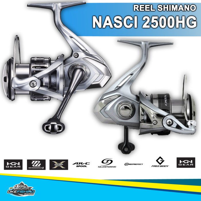 ✨Ori Reel Pancing Shimano Nasci 2500Hg Bisa Sameday