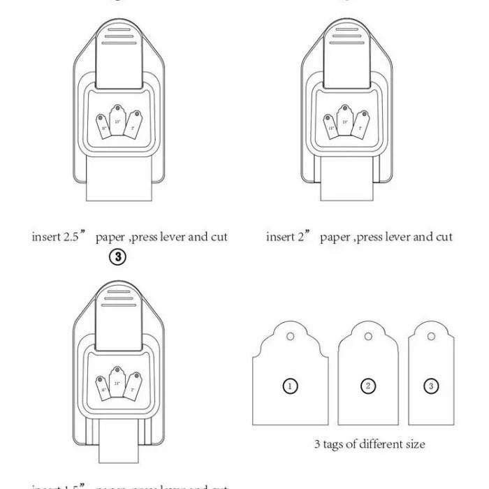 

Hang Tag, Gift Tag, Hang Tag Puncher 3In1 Label, Pembolong Kertas