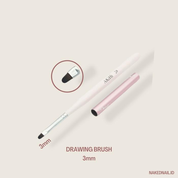 

Drawing Brush Akihi 3Mm Kuas Lukis Premium Kuas Kuku Nail Art