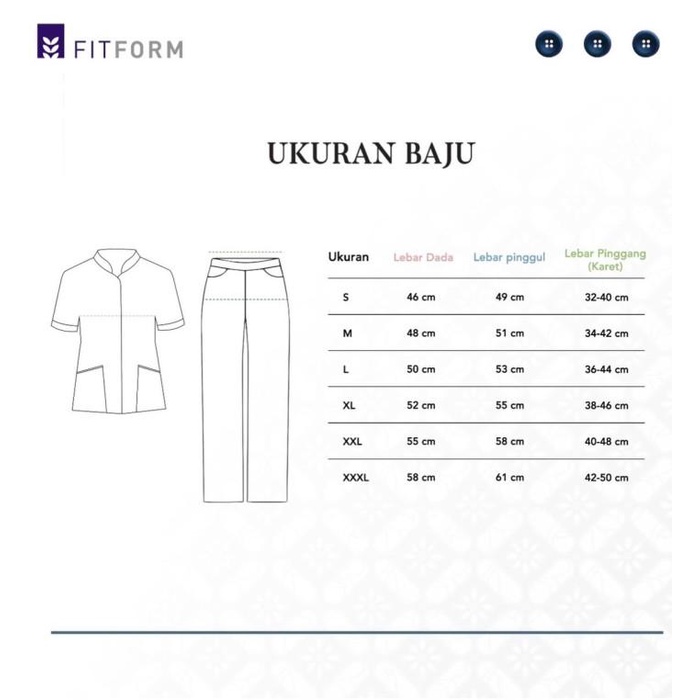 Seragam Suster Fitform - Olive Mandarin Collar Lengan Panjang