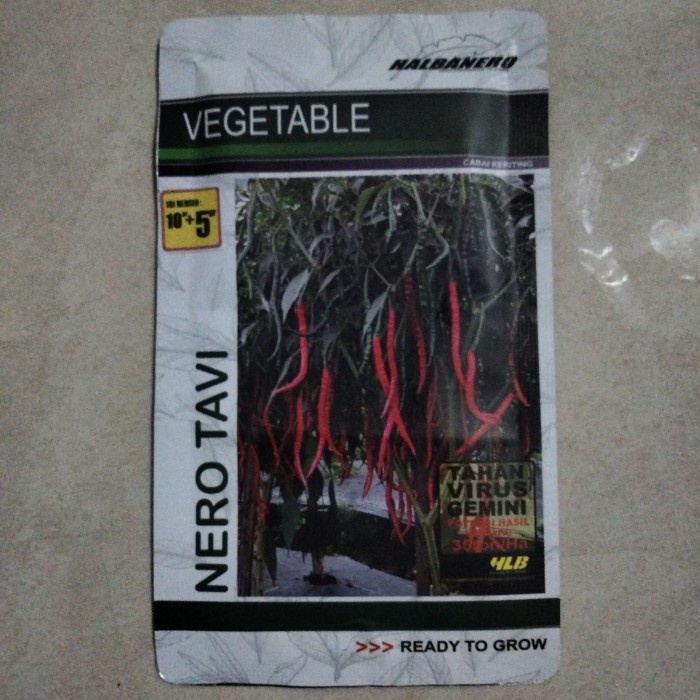 Bibit Cabe Merah Keriting NERO TAVI 15gr - Benih Cabai NERO TAVI - Cmk