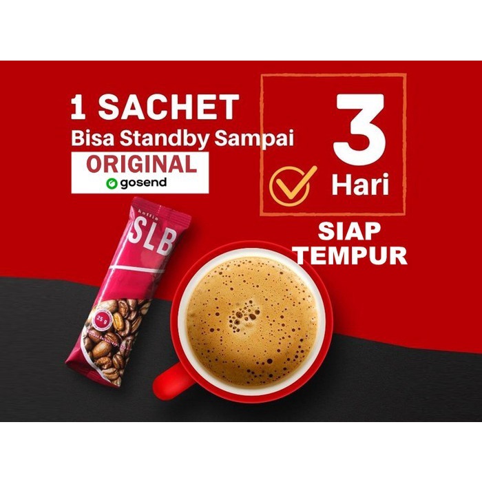 Terlaris Kopi SLB Suplemen Vitalitas Pria Dewasa Sachet Original 100% SALE