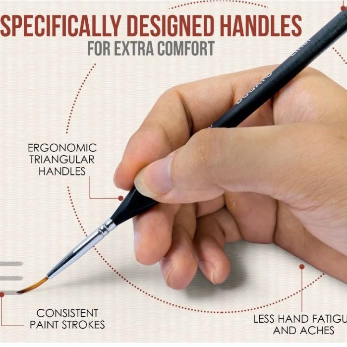 

Opera Micro Detail Paint Brush Set, 6 Tiny Professional Brush