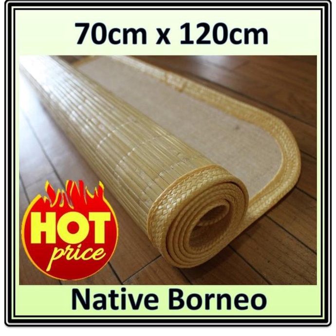 70 X 120 Lampit Saburina, Tikar Rotan Borneo Kalimantan, Alas Lantai Original