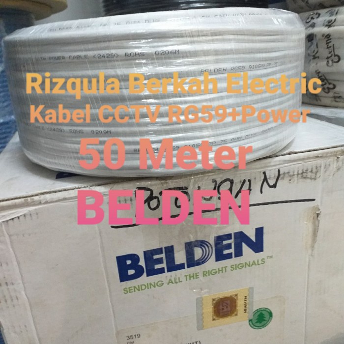 Terlaris Kabel Cctv Rg59 Belden 50Meter/Belden Cctv/Rg59 Belden 50Meter.