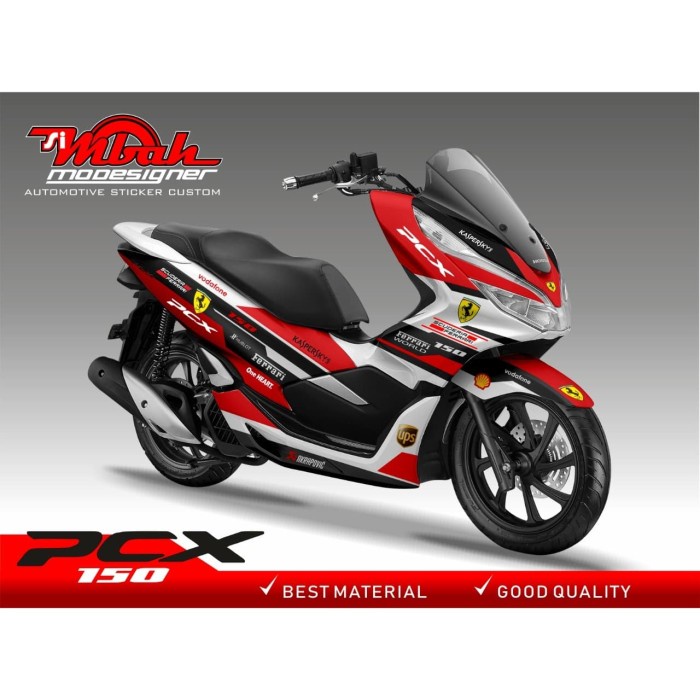 ✨New Decal Pcx Putih / Decal Pcx 150/Stickerpcx/Striping Pcx/Decal Motor Limited
