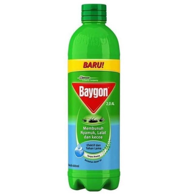 Obat Nyamuk Semprot | Baygon Anti Nyamuk Lalat Kecoa Botol 600