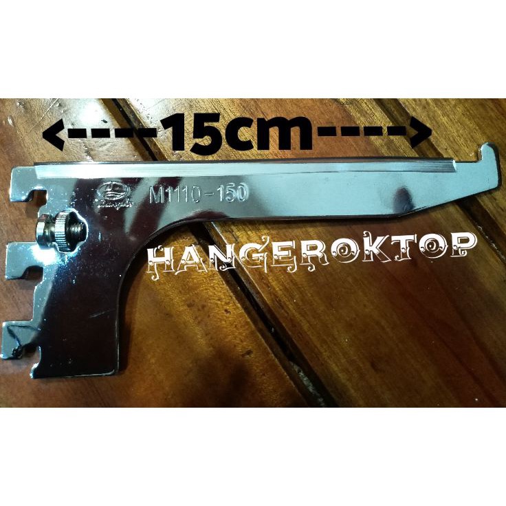 ➻➶✱✼ daun bracket kaca 15cm siku bracket penyangga rak kaca