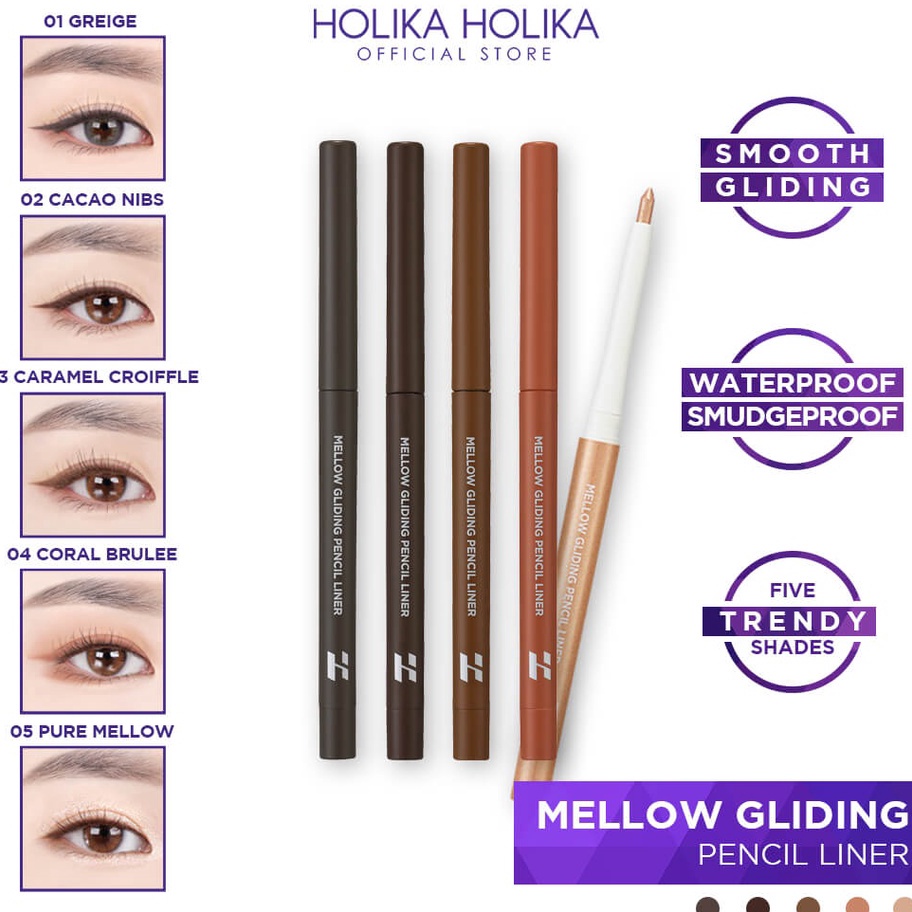 ➾❈❁ Holika Holika Mellow Gliding Pencil Liner | Waterproof Eyeliner