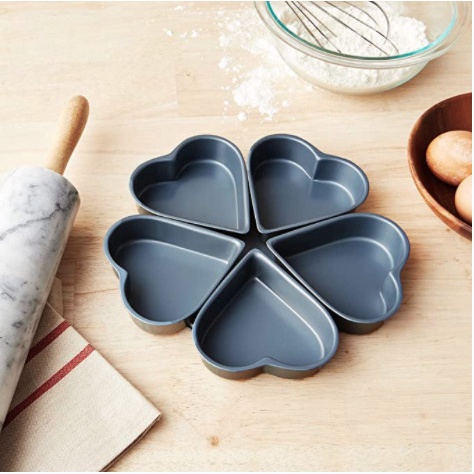 

✅Termurah Heart Pan 4 / Loyang Kue Bentuk Hati 5 Pcs Bisa Sameday