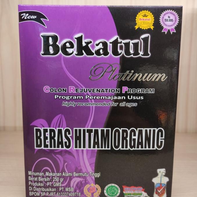 

Beras Hitam Organic Bekatul Platinum 250G