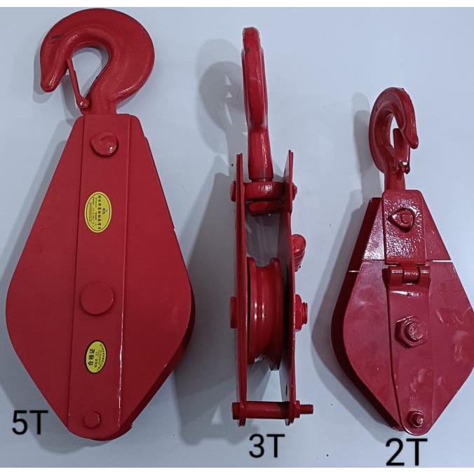 Katrol Pengangkat Barang - Pulley Block 2, 3, 5 Ton -