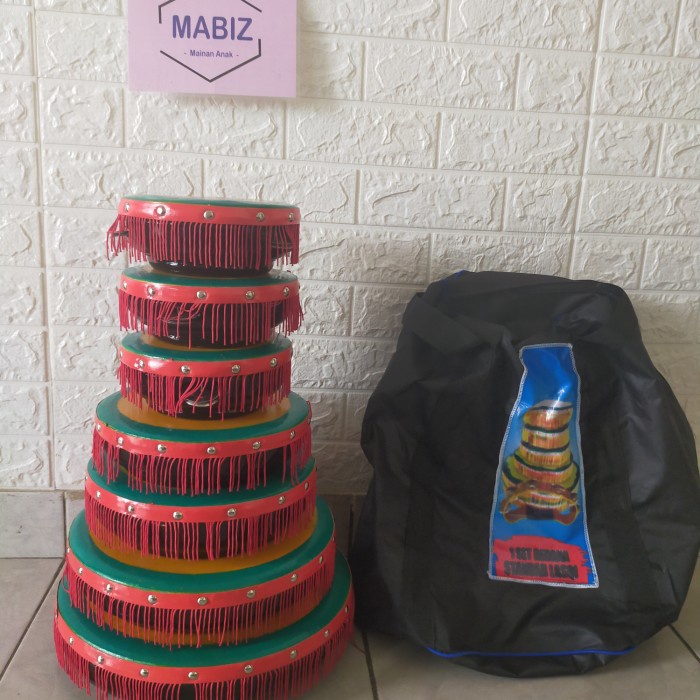 Terlaris Alat Musik Rebana Qasidah Polos Plus Tas
