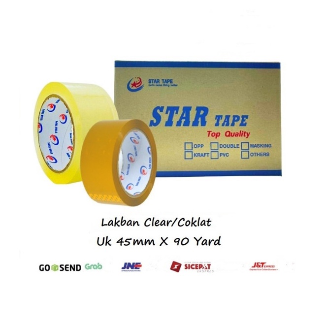 

✨Sale Lakban Murah Star Tape Bening Lakban Murah Solasi Terbatas