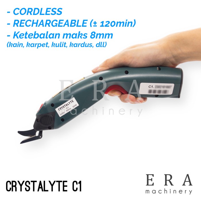 

✨Sale Gunting Kain Elektrik Crystalyte Yj-C1 Electric Portable Mesin Potong Berkualitas