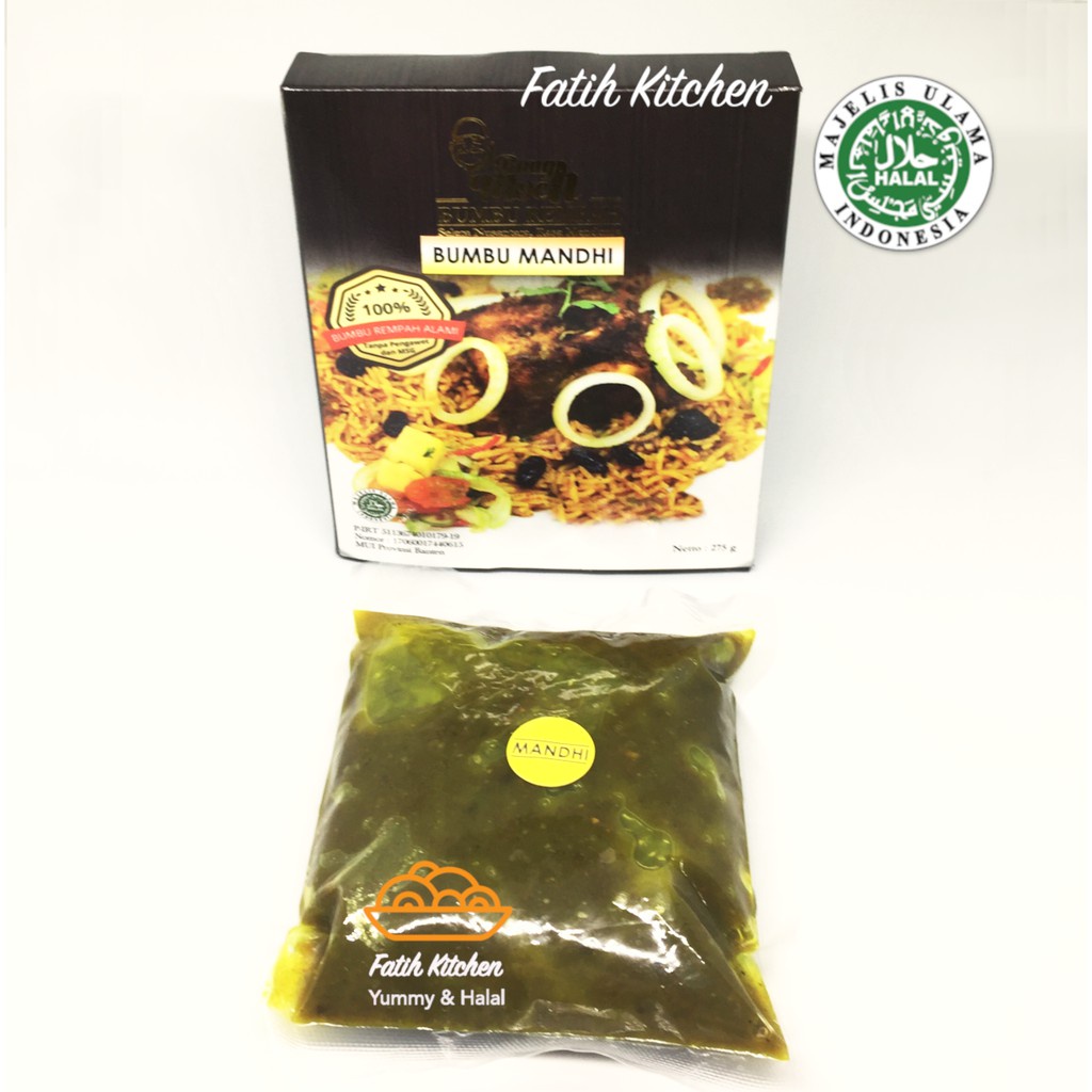 

Bang Moch Bumbu Nasi Mandhi (Tanpa Beras Basmati, Bumbu Mandi Saja) - Bumbu Basah Halal MUI