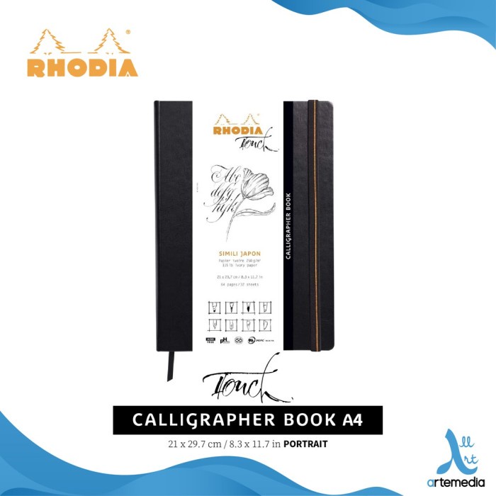 

Buku Sketsa Rhodia Touch A4 Simili Japon Calligrapher Sketchbook