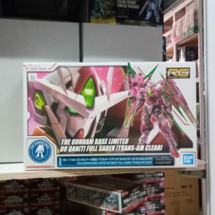 ✨New Gundam Rg Base Lmt Oo Qaniti Full Saber Trans-Am Clear 58909 Terbaru