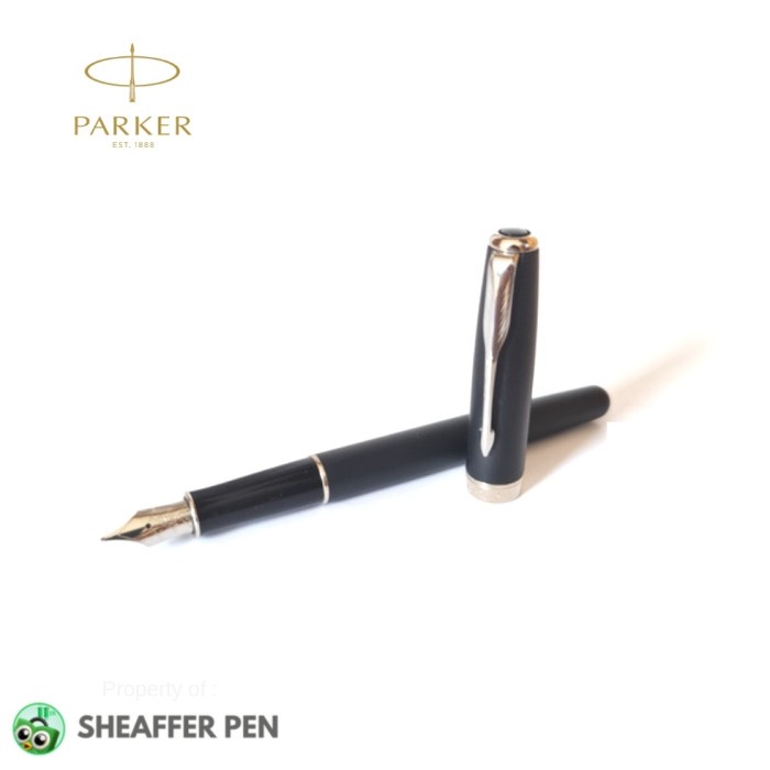 

✨Sale Parker Sonnet Matte Black With Chrome Trim Fountain Pen Terbatas