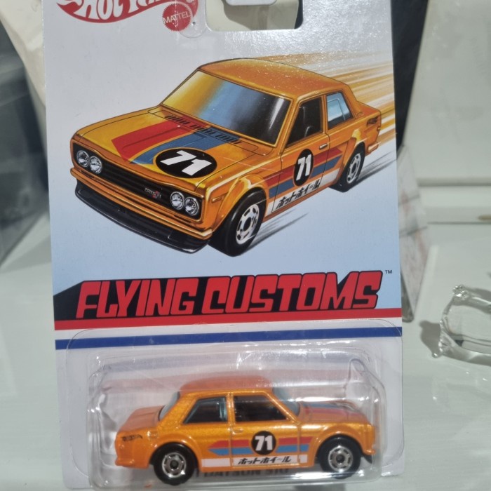 ✅COD Hotwheels 71 Datsun 510 Flying Custom Limited