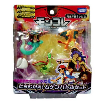 [Original] Pokemon Moncolle Battle Set Figure - Dragapult Charizard  Flygon Terbatas