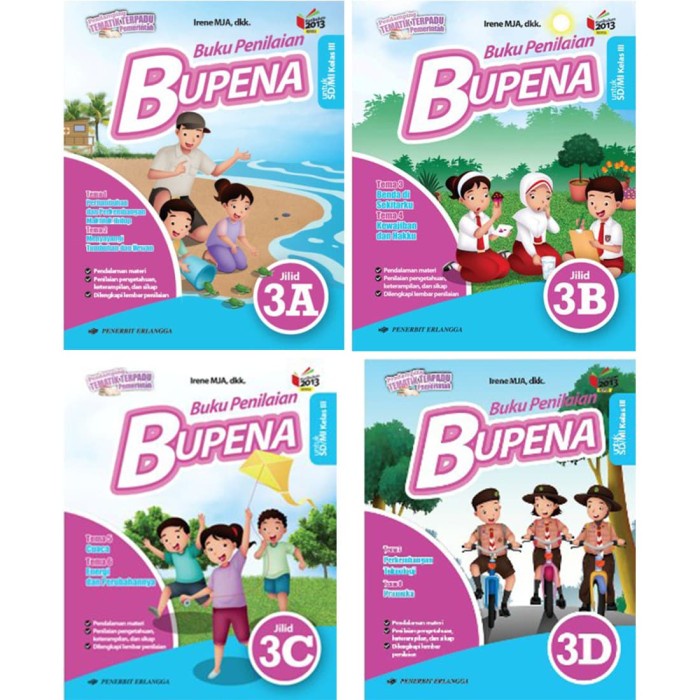 

NEW BEST SELLER PAKET LENGKAP BUPENA 3A, 3B, 3C & 3D ERLANGGA Kelas 3 SD