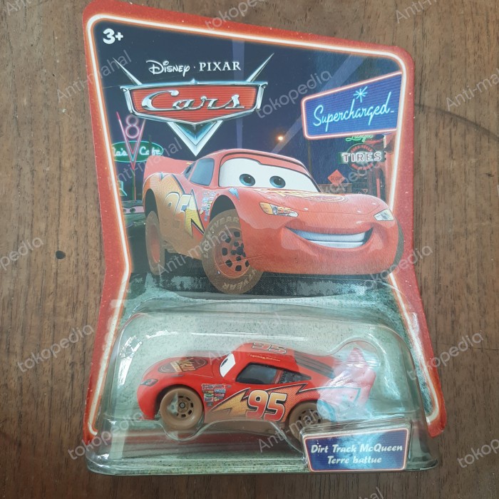 ✅COD Disney Pixar Cars Dirt Track Mcqueen Supercharged. Terbaru