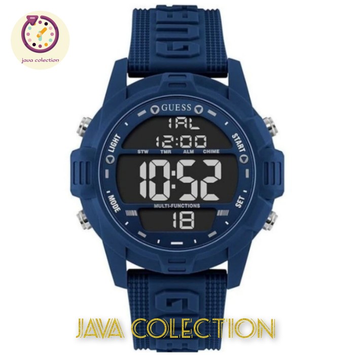 ✅Ori Jam Tangan Pria Guess W1299G4 Digital Blue Original Bisa Sameday