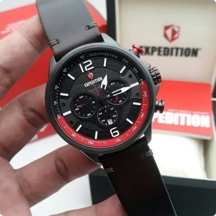 ✅Sale Expepdition E6769 / 6769 - Jam Tangan Pria Original - Red Black Limited