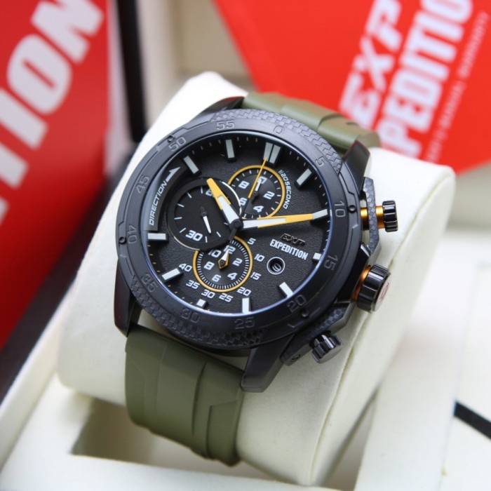 ✅Sale Jam Pria Expedition E 6810 E6810 Mcripbagn Black Green Original Terbaru